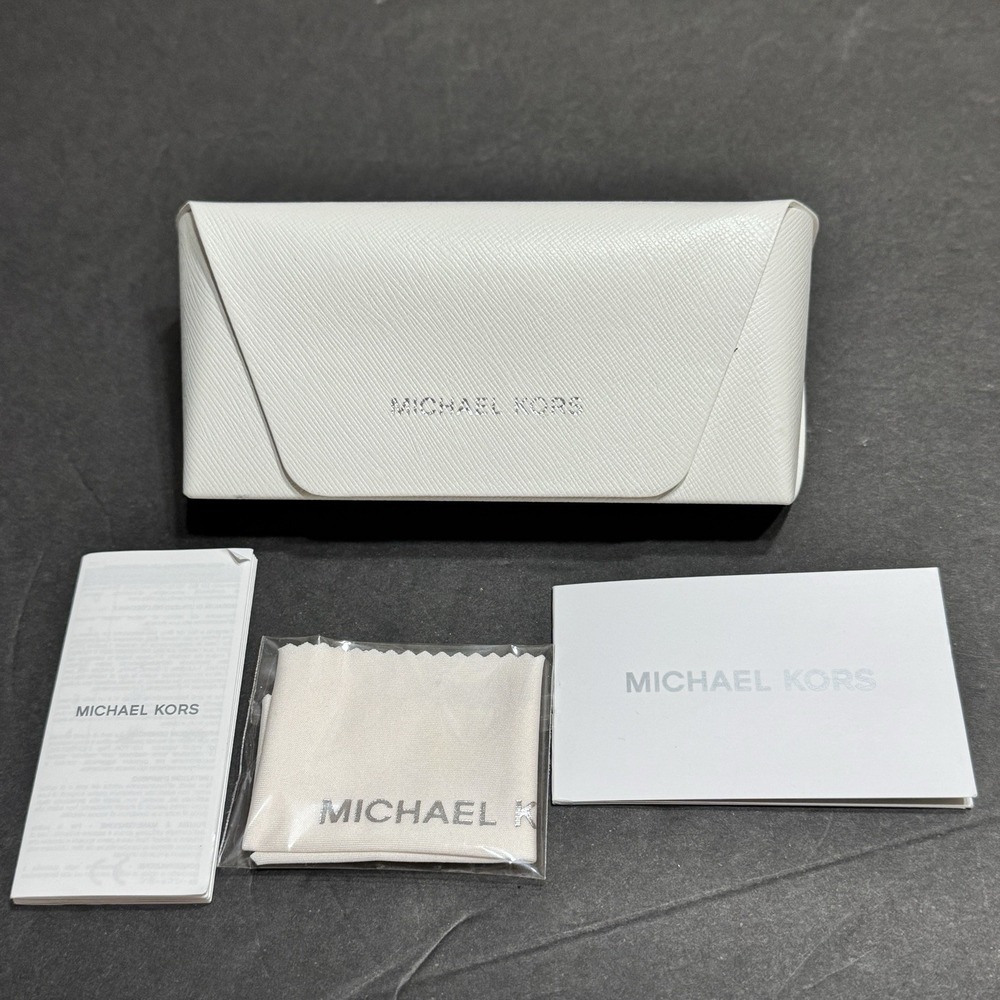 MICHAEL KORS EYE GLASSES / SUNGLASSES WHITE CASE AUTHENTIC CLOTH FREE SHIPPING